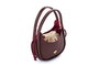 Lucky Bees Bolsa de Hombro Claret Red (Rojo Burdeos) en Cuero de Polivinilo Elegante y Versátil para Mujer
